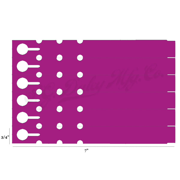 7" x 3/4" Fuchsia Wraptie Tags