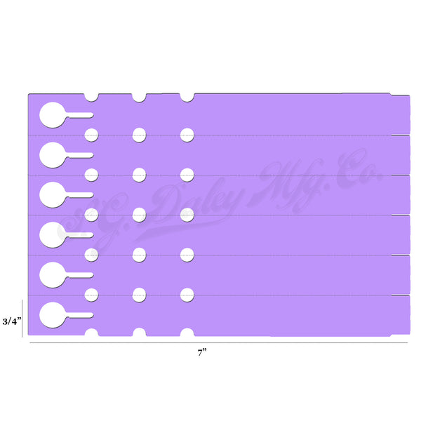 7" x 3/4" Lilac Wraptie Tags