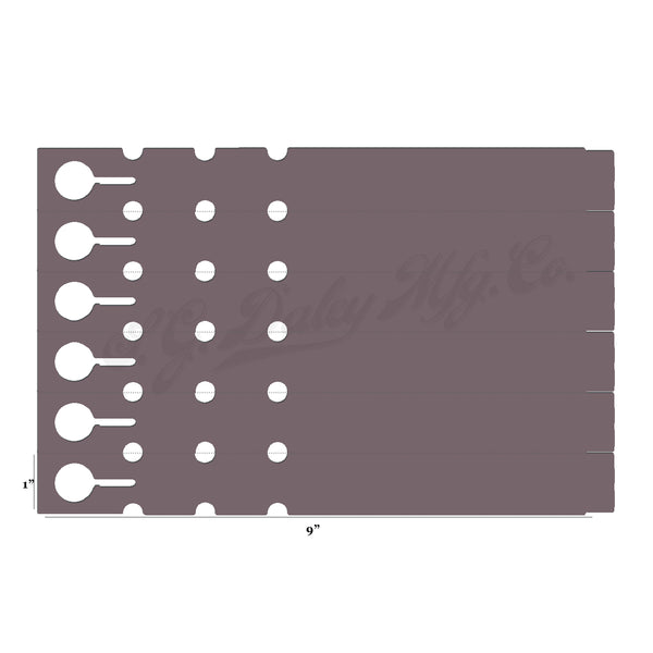 9" x 1" Brown Wraptie Tags