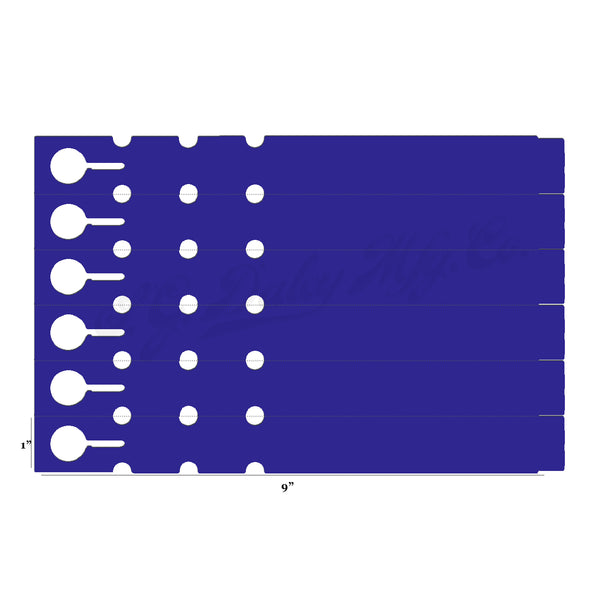 9" x 1" Dark Purple Wraptie Tags
