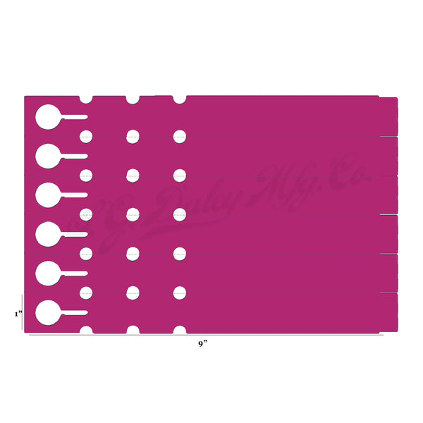 9" x 1" Fuchsia Wraptie Tags