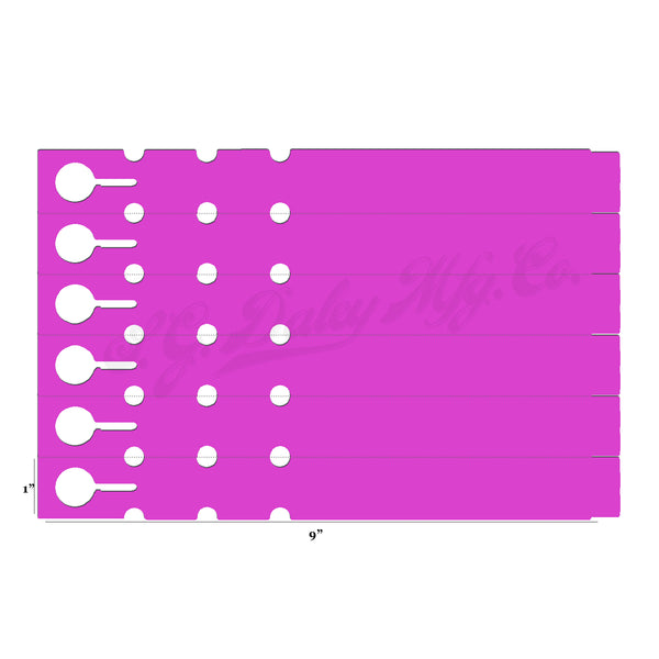 9" x 1" Hot Pink Wraptie Tags
