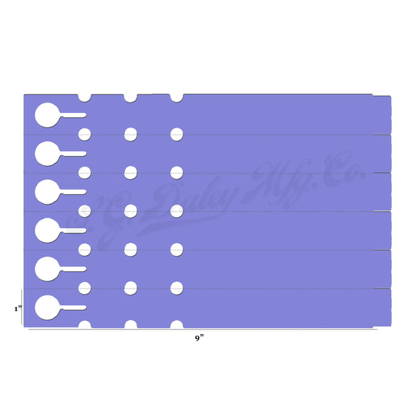 9" x 1" Lavender Wraptie Tags