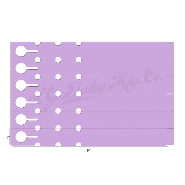9" x 1" Lilac Wraptie Tags