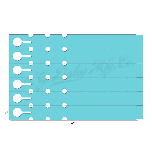 9" x 1" Mint Wraptie Tags