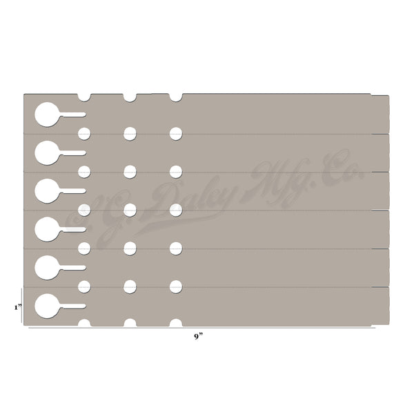 9" x 1" Tan Wraptie Tags