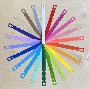 9" x 3/4 Wraptie Tag 22 Assorted Colors