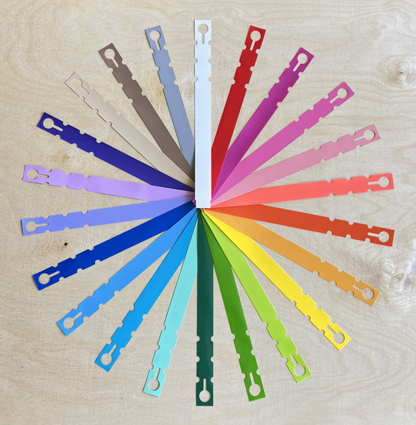 9" x 3/4 Wraptie Tag 22 Assorted Colors