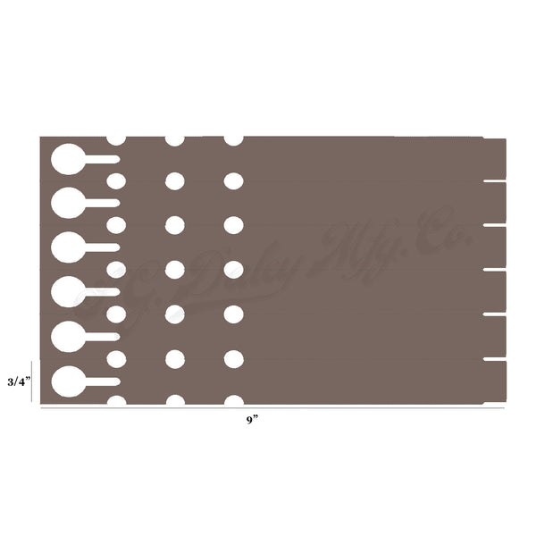 9" x 3/4" Brown Wraptie Tags