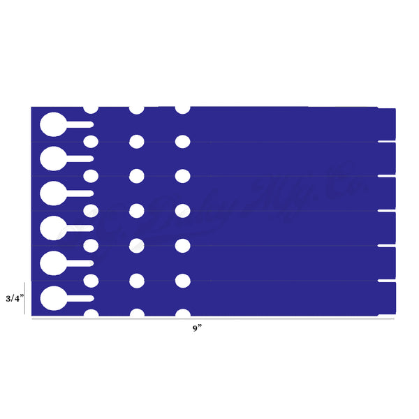 9" x 3/4" Dark Purple Wraptie Tags