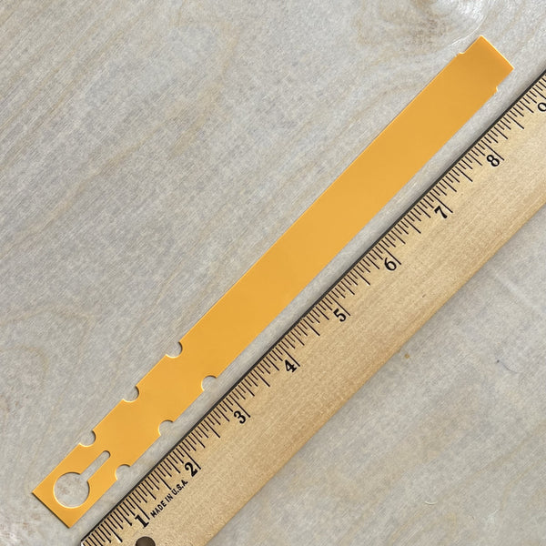 9" x 3/4 Gold Wraptie Tag 