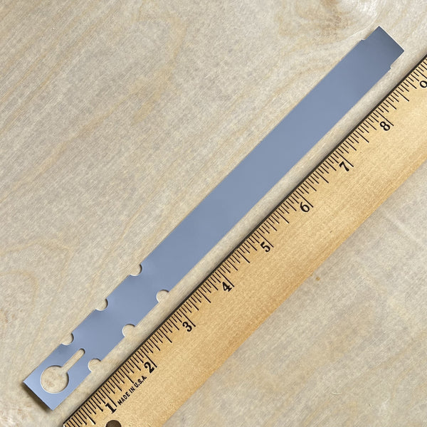 9" x 3/4 Grey Wraptie Tag 