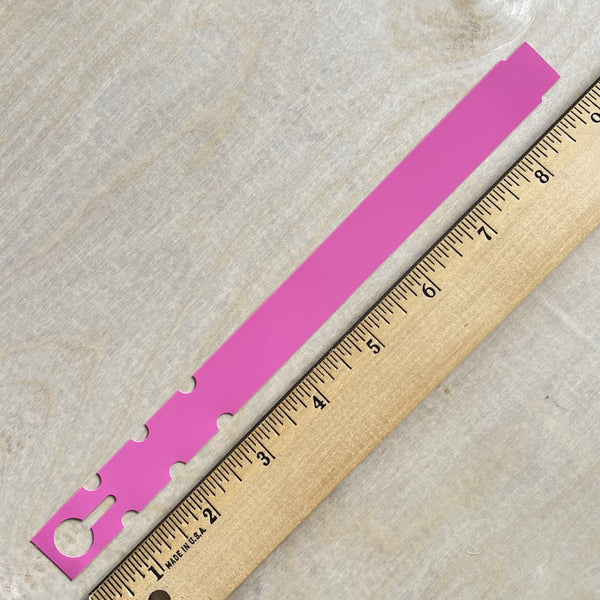 9" x 3/4 Hot Pink Wraptie Tag 