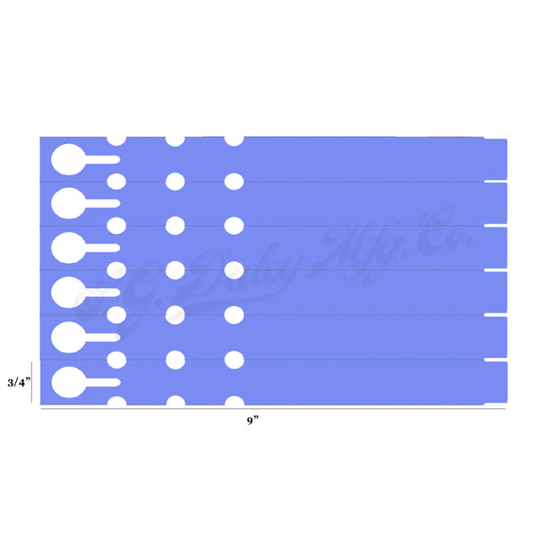 9" x 3/4" Lavender Wraptie Tags