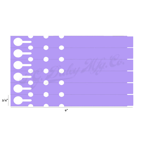 9" x 3/4" Lilac Wraptie Tags