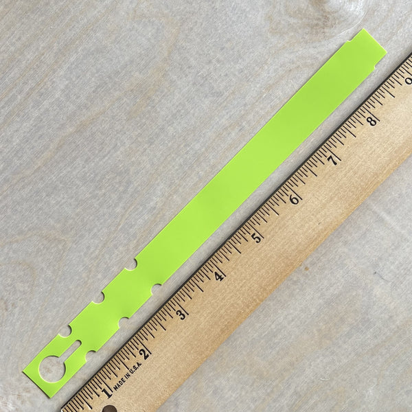 9" x 3/4 Lime Wraptie Tag 