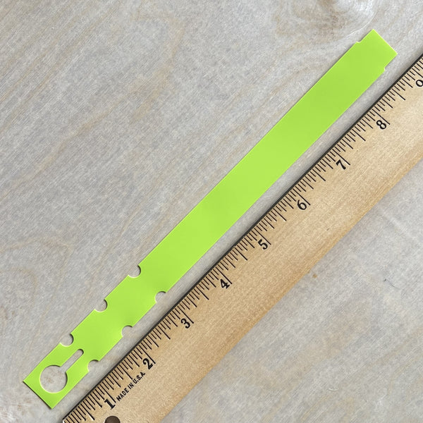 9" x 3/4" Lime Wraptie Tags