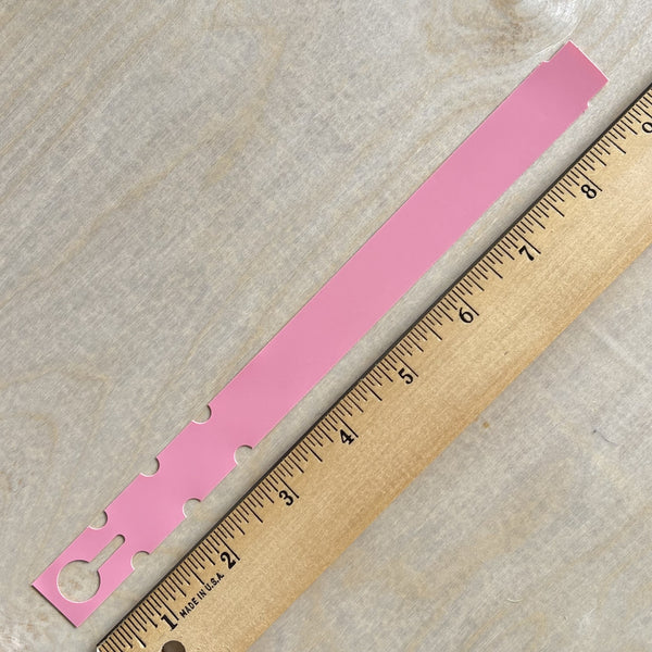 9" x 3/4" Pink Wraptie Tags