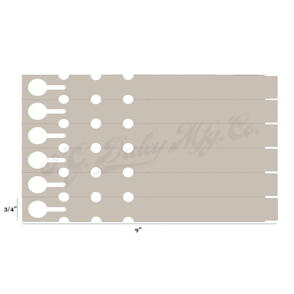 9" x 3/4" Tan Wraptie Tags
