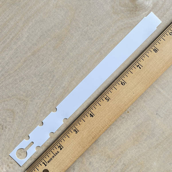 9" x 3/4 White Wraptie Tag 