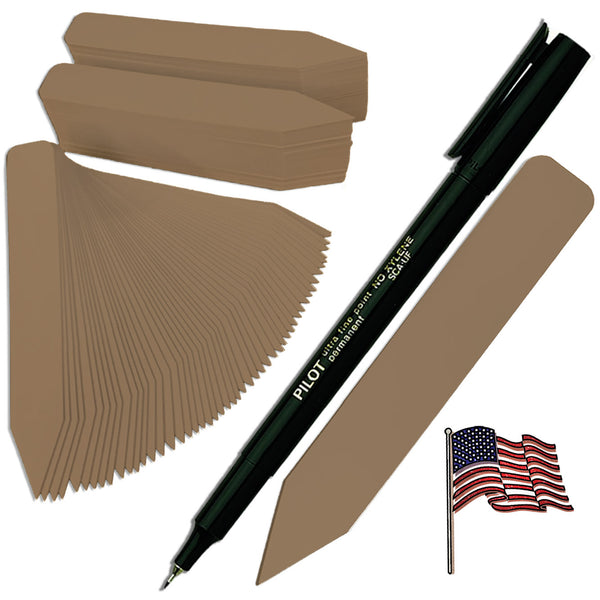 4" x 5/8" Brown Premium Pot Stakes